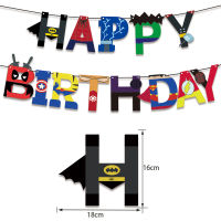 *Ready stock*Party background banner 12inch 12PCS latex balloon super hero theme balloon set batman American captain birthday decoration party supplies