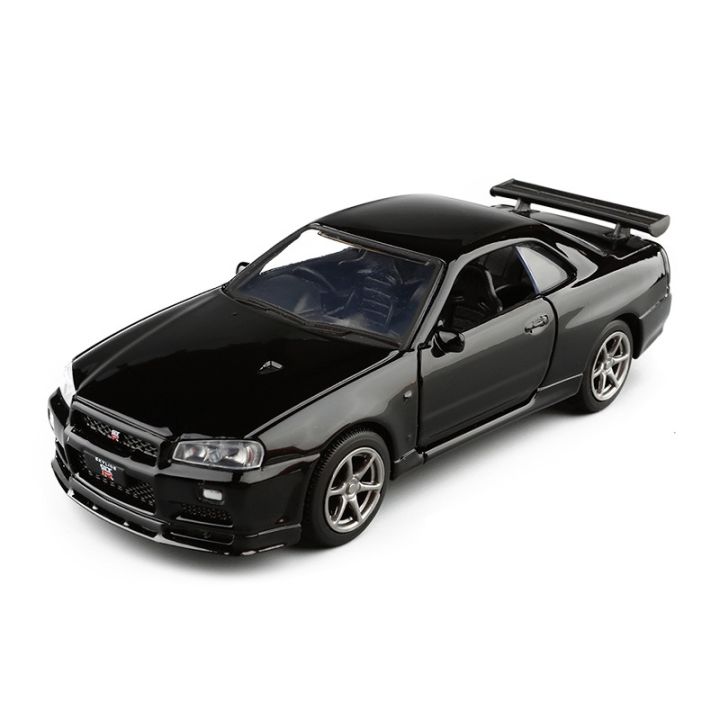 1-36-nissan-gt-r-r34-sports-car-alloy-modelsimulated-metal-pull-back-model-toys-children-39-s-gifts-free-shipping-f166
