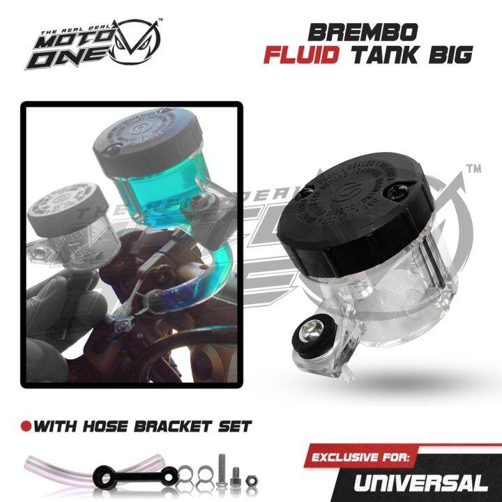 MOTO ONE BREMBO BRAKE FLUID TANK BIG WITH HOSE / BRACKET Lazada PH