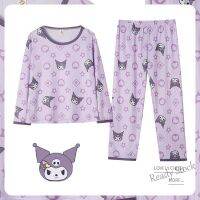 【Ready Stock】 ✗✖ C22 Children Childrens Pajamas Womens Long-Sleeved Thin Kuromi Cartoon Little Girl Cute Super Home Suit Medium Big cxb bhg0255885. my2.9