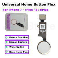 ปุ่ม Home Flex สำหรับ IPhone 7 7Plus 8 8Plus SE2020 Universal Main Key Back Return Functions สายเชื่อมต่อไม่มี Touch ID-DFGN STORE