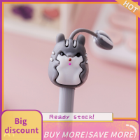 ?【Lowest price】Qearl ปากกาเจลหมึกสีดำขนาด0.38มม. น่ารักลายการ์ตูนปากกาเจลสวรรค์ของสัตว์น่ารักเครื่องเขียนสำนักงานขนาดเล็กปากกาเขียนลายเซ็น