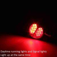 T3Universal Motorcycle Metal Turn Signal Modified Double Ellipse Turn Light LED Plated Signal Light