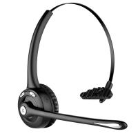 Mono Headphones Wireless Bluetooth Headset Noise Canceling With Mic For Office Phone Trucker Drivers Earphone