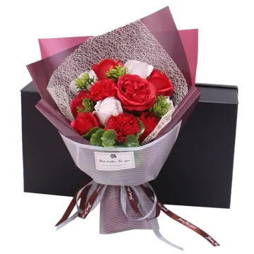 Money/Soap rose bouquet in an elegant box. Sejambak bunga duit/sabun dalam  kotak anggun/any occasion/birthday/surprise