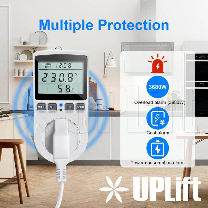 UPLift Digital Power Meter Reader Killawatt Wattmeter Voltmeter KWh