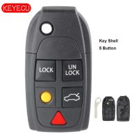 【NEW】 islwpi Keyecu Flip Remote Case ปุ่ม FOB สำหรับ VOLVO S60 S80 V70 XC70 XC90