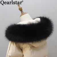 【Miki Xinyuan】 Qearlstar Women 39; S Big FauxScarfWinter Thicken Thermal WarmFur Collar MenHoodedScarf Collar ZKG43