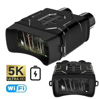 กล้องส่องทางไกลกลางคืนการมองเห็นไวไฟอินฟาเรด NV016 300เมตร,สำหรับการตั้งแคมป์ล่ากล้องส่องทางไกลซูมดิจิตอล52MP ซูมได้4นิ้ว5K UHD