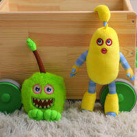 ตุ๊กตาขายข้ามพรมแดน My Singing Monsters มอนสเตอร์คอนเสิร์ตสีเขียว Furcorn ของเล่นยัดนุ่น