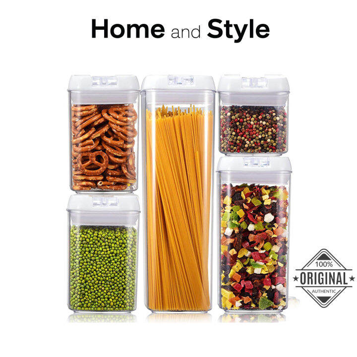 [SG Ready Stock] Airtight Plastic Container Food Storage Container Spice Container Cookie