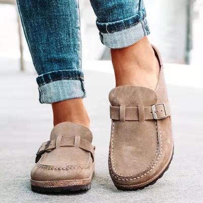 Women Retro Shoes Slip on Mules Ladies Sandals Comfort Flats Plus Size 43 Slippers Casual Shoes Men Summer Clogs Zapatos Mujer