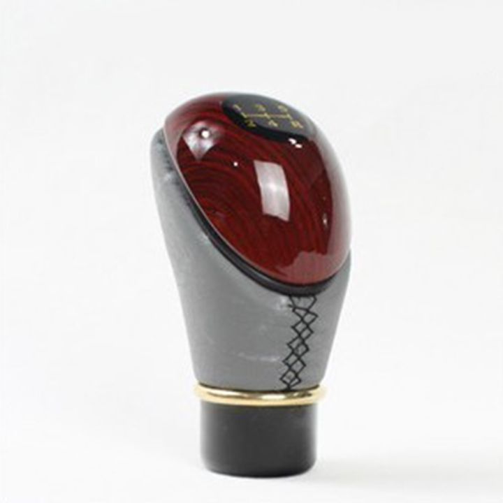 cw-pu-leather-universal-car-accessories-5-speeds-smooth-styling-manual-interior-easy-install-replacement-shift-knob
