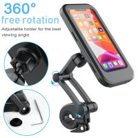 Ready Stock Bicycle Motorcycle Phone Holder Ipx4 Waterproof Rainproof Phone Case Adjustable Cycling Navigation Bracket