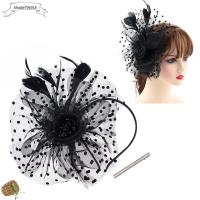 SHADE796918 มีสไตล์ ค็อกเทล ดอกไม้ตาข่าย Fascinators ผม หมวก fascinator ที่คาดผมงานเลี้ยงน้ำชา ที่คาดผม ALICE กิ๊บติดผมขนนก