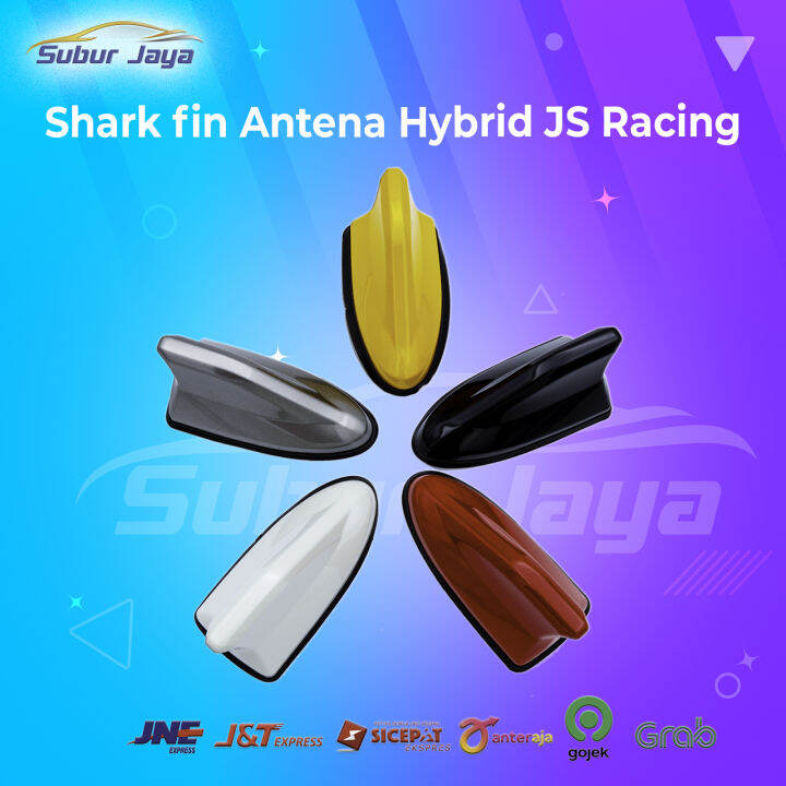 Antena Sirip Hiu Hybrid Js Racing Aero Antenna Mobil Shark Fin Hybrid Antena Lazada Indonesia