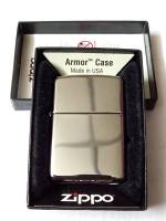 Zippo ARMOR CASE 167  HIGH POLISH CHROME   สีเงินลายเรียบ ผิวโครเมี่ยมขัดเงา   ชุบหนาพิเศษ1.5เท่า    ของใหม่ไม่ผ่านการใช้งาน  มาพร้อมกล่อง  รับประกันของแท้