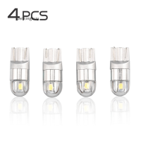 Yangguangxin หลอดไฟ Led T10สีขาว,4ชิ้น12V DC OSRAM 3030 2SMD W5W 192หลอดไฟเก๋ง Led 168