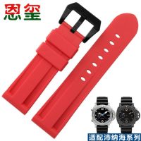 ▶★◀ Suitable for Enxi waterproof rubber mens watch strap suitable for Panerai Diesel Citizen Army Aigole green and black silicone