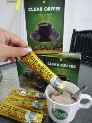 เคลียร์ คอฟฟี่ กาแฟเพื่อสุขภาพ 10 กล่อง บรรจุกล่องละ 10 ซอง (รวม 50 ซอง)