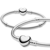 Hot Silver Color Charms Snake Bracelet Fit DIY Safety Chain Beads Original Jewelry Fashion Woman Classic Gril Gift