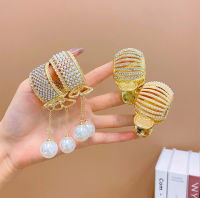 Hairpin High Ponytail Accessories Pendant Cute Pearl Crystal Ball Hair Childrens