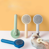 Grooming One-Touch Self-Cleaning De-Fluffing Hair Comb Cat And Dog Massage Cleaning Needle Comb Supplies