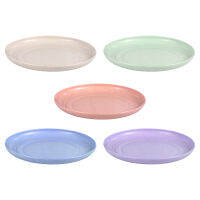 5pcs Wheat Straw Plates Unbreakable Reusable Plate Set Perfect Dinner Dishes Bone Collection Plates