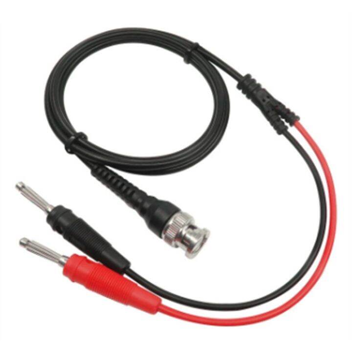 p1009-bnc-to-dual-4mm-stackable-banana-plug-test-lead-probe-bnc-cable-for-oscilloscope-signal-generator-120cm