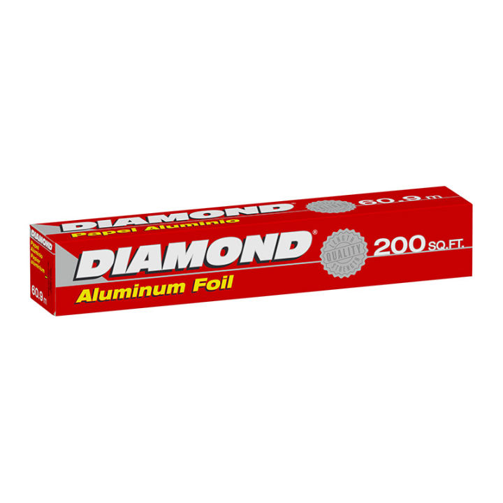 Diamond Aluminum Foil 12" x 200 sq.ft.ไดมอนด์ อะลูมิเนียมฟอยล์ 12 นิ้ว x 200 ตารางฟุต