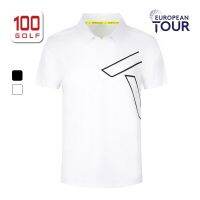 EuropeanTour เสื้อยืดกอล์ฟชาย,เสื้อยืดแขนสั้นระบายอากาศได้ดีเสื้อเชิ้ตเสื้อโปโล22ฤดูร้อน