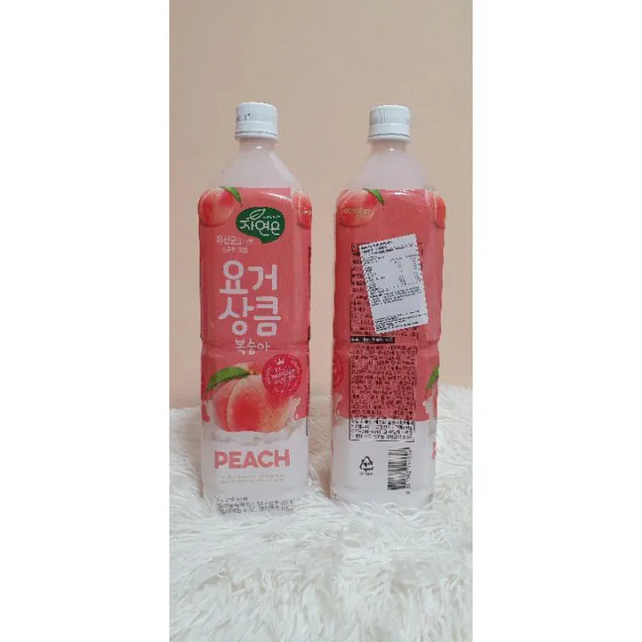 KOREA WOONJIN YOGURT DRINK PEACH FLAVOR 1.5L Lazada PH