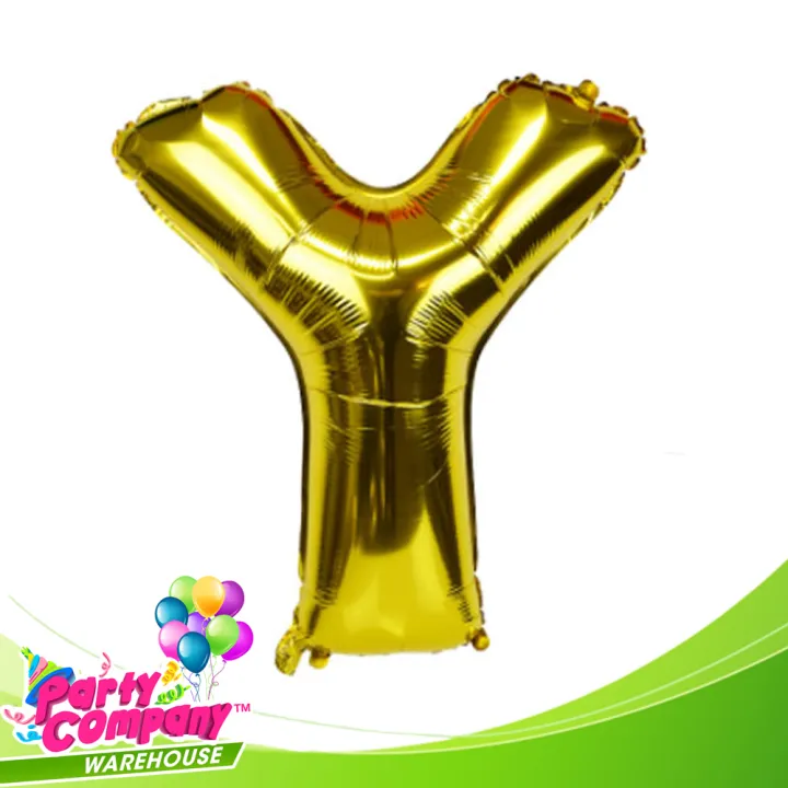 16inch Mylar Foil Letter Balloon Gold Lazada Ph