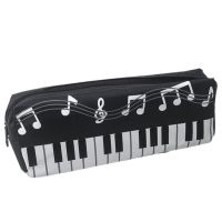 Pencil Case Good Lightweight Large Capacity Musical Note Piano Pen Bag for Dorm Stationery Container Pencil Bag