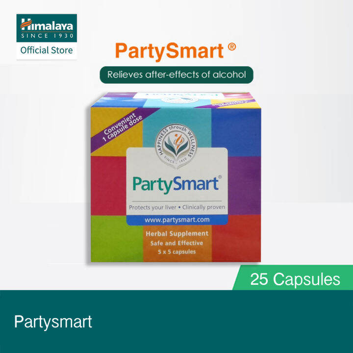 Himalaya PartySmart [5’s x 5] – [Your defence against alcohol hangover ...
