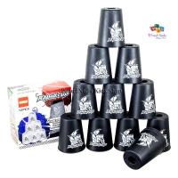 ProudNada Toys Stack Cup  เกมส์เรียงแก้ว(สีดำ) WIN HAND Rapid cup 12 PCS NO.266