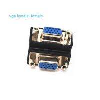 15 Pin VGA Female To Female F/F 90 Degree Extender Adapter Cord Monitor Connectorอะแดปเตอร์ VGA Female To Female Adapter 90ปริญญามุมขวา15 pin vga svgaหญิงหญิงอะแดปเตอร์แปลงมุมextenderอะแดปเตอร์สำหรับสายไฟเชื่อมต่อจอภาพ