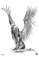 Waterproof Temporary Tatoo Sticker Angel Wings Fake Tattoo Tatouage Flash Tatto Tattoos Big Size Body Art For Men Women Girl