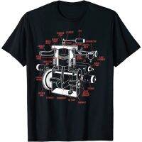 Car Engine Mechanic graphic cotton T-Shirt