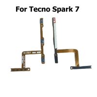 ใหม่สําหรับ Tecno Spark 7 Power On Off Volume Side Button Key Flex Cable Mute Volume Switch Connector Ribbon Parts