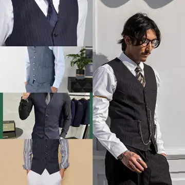 Mens dress vest on sale jacket