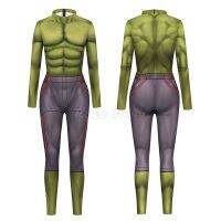 Superhero Bruce Banner Hulk Muscle Tights Jumpsuits Cosplay Costume Men Women Halloween Party Performance Zentai Bodysuit