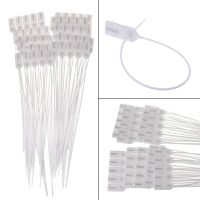 50 Pcs Plastic Tamper Seals Disposable Signage DIY Nylon Cable Ties Security Tags Self-locking Seals Adjustable Length Cable Management