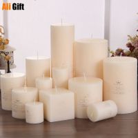 Smokeless Classical Candles Wholesale Romantic Birthday Wedding Candle Ivory White Small Classic Cylinder Large Christmas