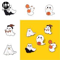 ฮาโลวีน halloween accessories เคลือบอีนาเมล เข็มกลัดผีฮาโลวีน โลหะผสมอัลลอยด์ ฮาโลวีน กระเป๋าเป้สะพายหลัง หลากหลายรูปทรง หมุดปักผ้า