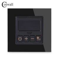 Coswall เทอร์มอสแตตควบคุมอุณหภูมิคริสตัลหน้าจอโทรศัพท์น้ำหน้าจอ Lcd สำหรับ/เครื่องทำน้ำอุ่นไฟฟ้าพื้นพัดลมหม้อต้มก๊าซ