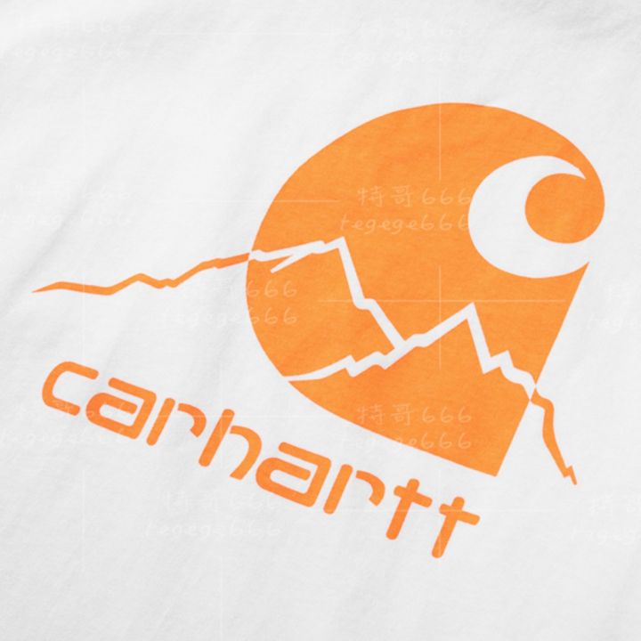 จัดซื้อจัดซื้อ-carhartt-wip-20-ฤดูใบไม้ผลิกลางแจ้ง-c-label-t-shirt-pocket-แขนสั้นเสื้อยืด