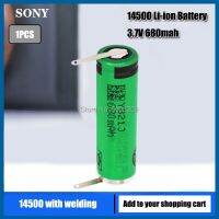 ใหม่1ชิ้น14500 3.7V AA 680MAh ลิเธียมพร้อมเครื่องเชื่อมสำหรับเครื่องโกนแปรงสีฟันไฟฟ้าปัตตาเลี่ยนเซลล์แบบชาร์จไฟได้