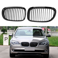 สำหรับ BMW 7 Series F01 F02รถด้านหน้า Kidney Grill Grille Gloss Black Gilles Racing Grills 2009-2012 Auto Single Line อุปกรณ์เสริม