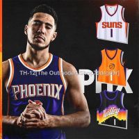 ﹍✖ 2022 NBA New Season Jersey Phoenix Suns No.1 Booker Quick dry Basketball Jersey